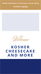 Mobile Screenshot of koshercheesecake.com