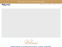 Tablet Screenshot of koshercheesecake.com